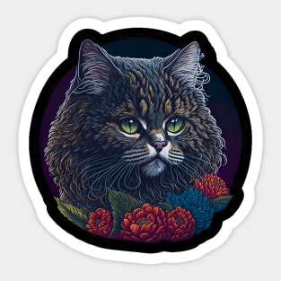 Cat Breed - Selkirk Rex Cat Sticker